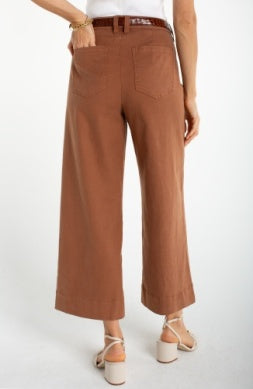 Jeans--Wide Leg, Cropped, Mocha (Liverpool LA)