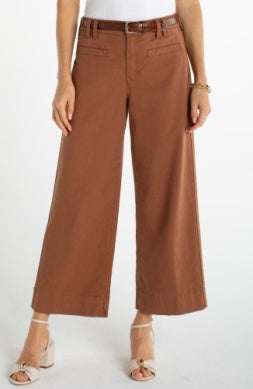 Jeans--Wide Leg, Cropped, Mocha (Liverpool LA)