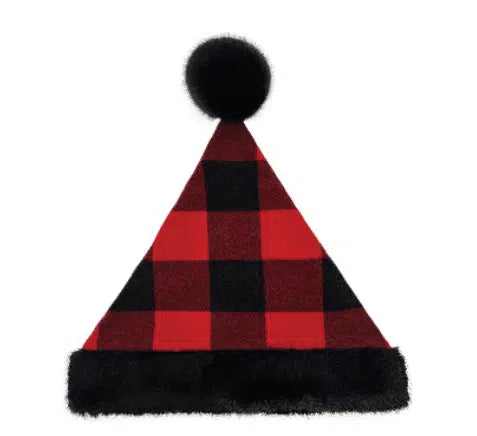 Hat--"Elf", Plaid--Black & Red (Heim-Made)