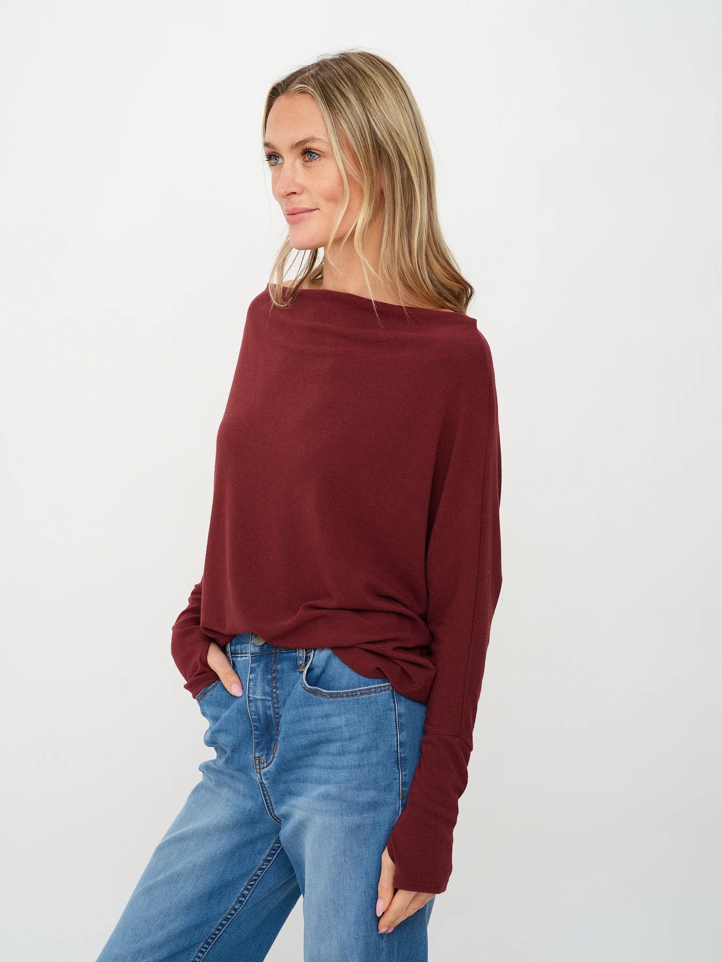 Top--"Anywhere", LONG Sleeved, Many Colors (Six Fifty)