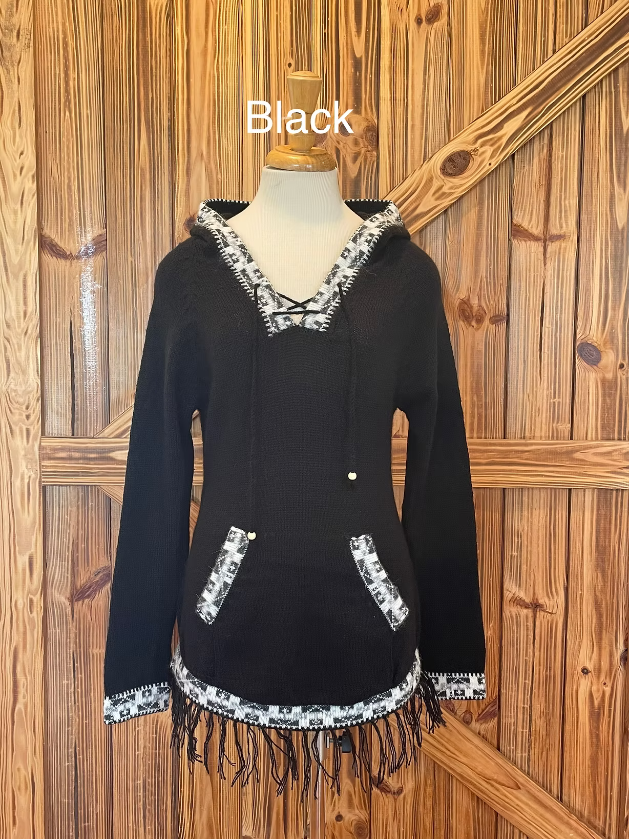 Sweater--"Shakira", Pullover, Alpaca, Light Blue OR Black (South American Side)