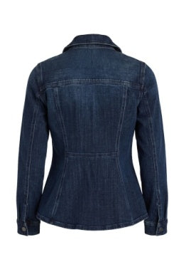 Jacket--"Trucker". Fit and Flare, Cotton-Blend, Denim (Liverpool LA)