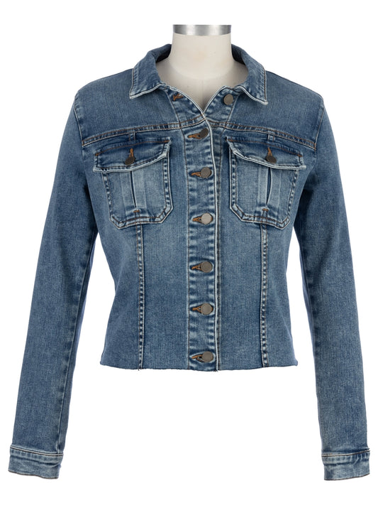 Jacket--"Kara", Denim, Blue (Kut from the Kloth)