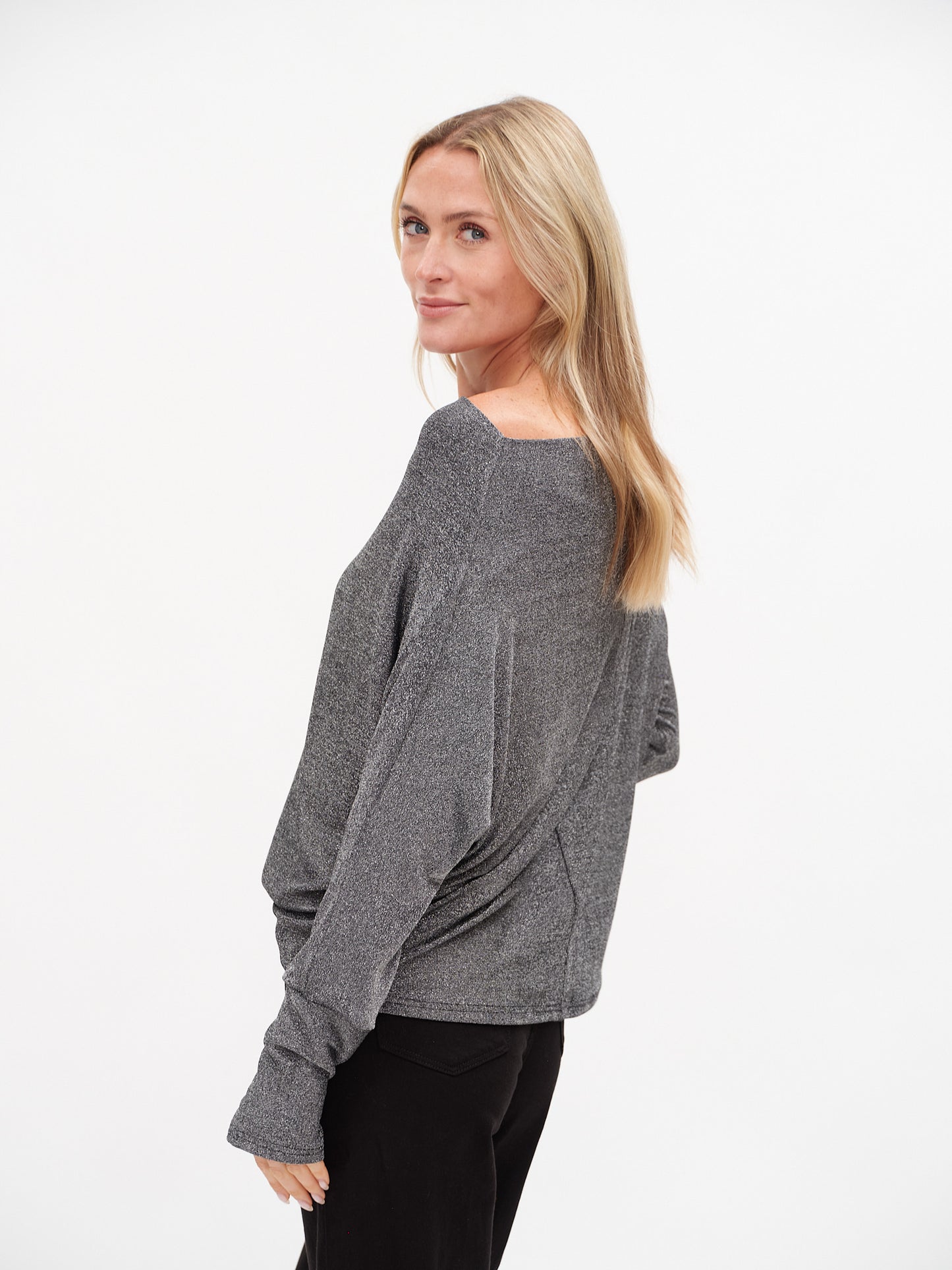 Top--"Anywhere", LUREX, Silver or Black (Six Fifty)