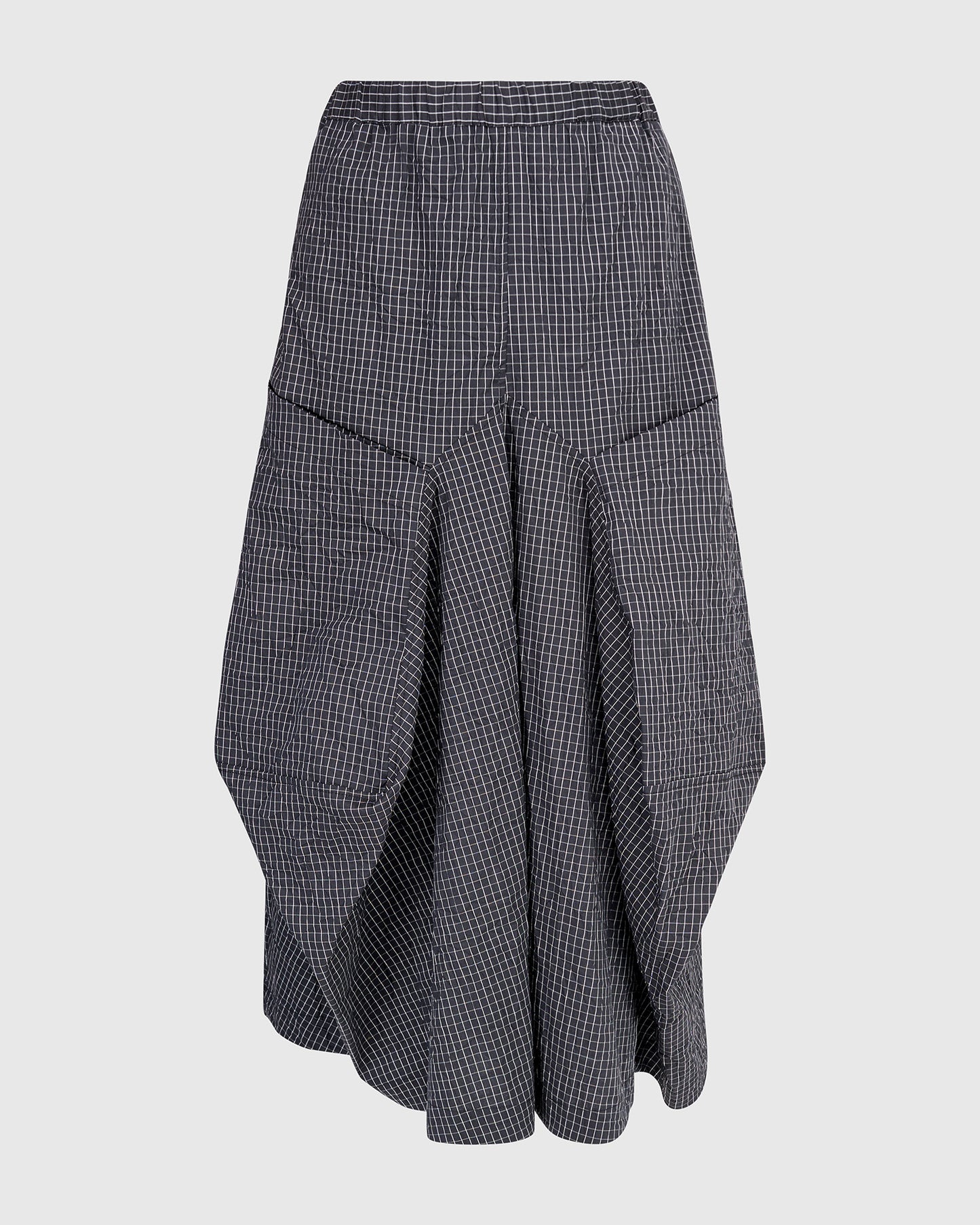Pants--"Grid", Grid Pattern--Black & White (Alembika)