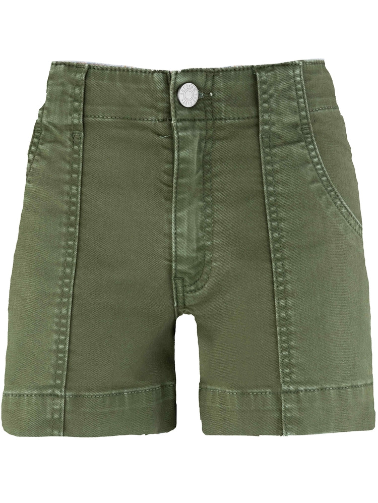 Shorts--"Jane", Jean, Patch Pockets, OLIVE (Kut from the Kloth)