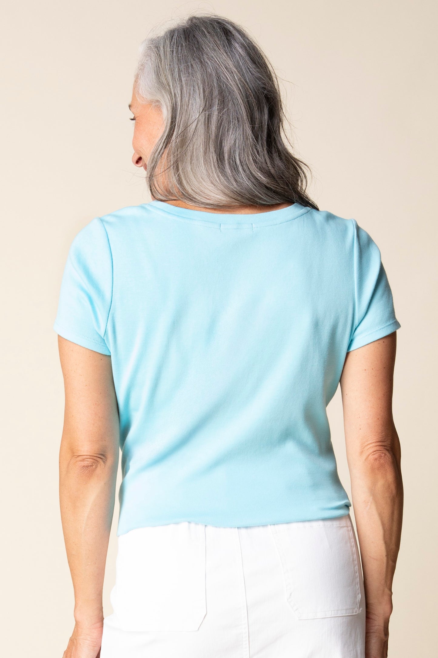 Shirt--Tee, Short Sleeved, Topaz Blue (Habitat)