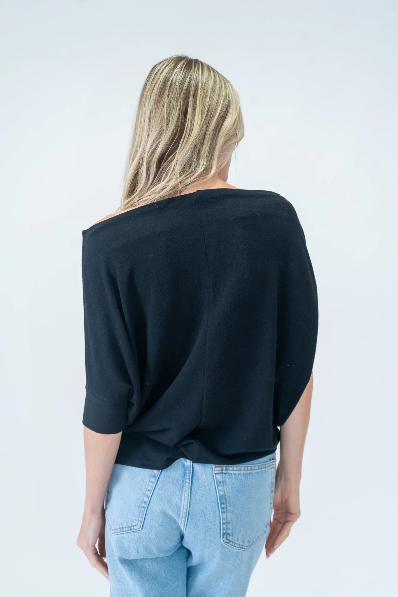 Top--"Anywhere", SHORT Sleeved, Raisin, Truffle OR Black (Six Fifty)