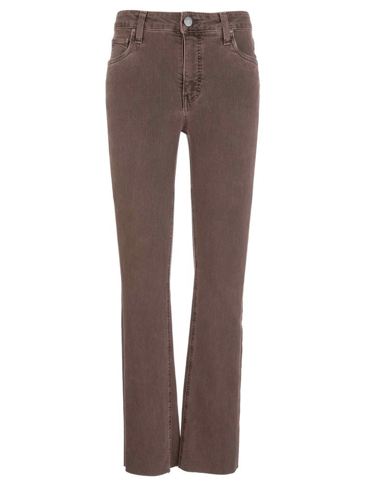 Pants--"Kelly", High Rise, Kick Flare, Twill--Mocha (Kut from the Kloth)