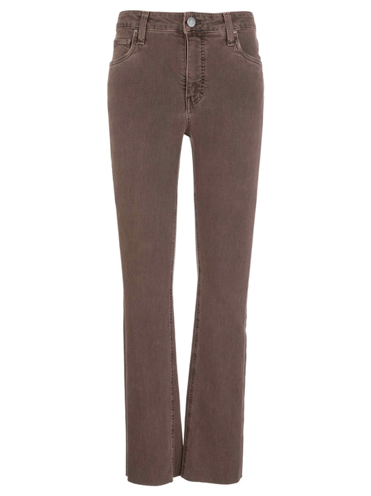 Pants--"Kelly", High Rise, Kick Flare, Twill--Mocha (Kut from the Kloth)